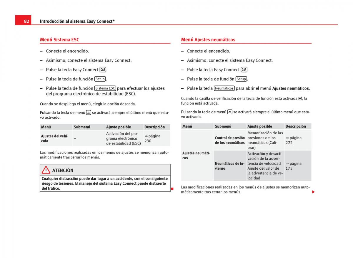 Seat Leon III 3 manual del propietario / page 84