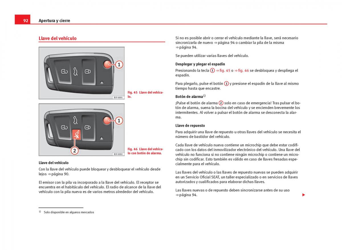 Seat Leon III 3 manual del propietario / page 94