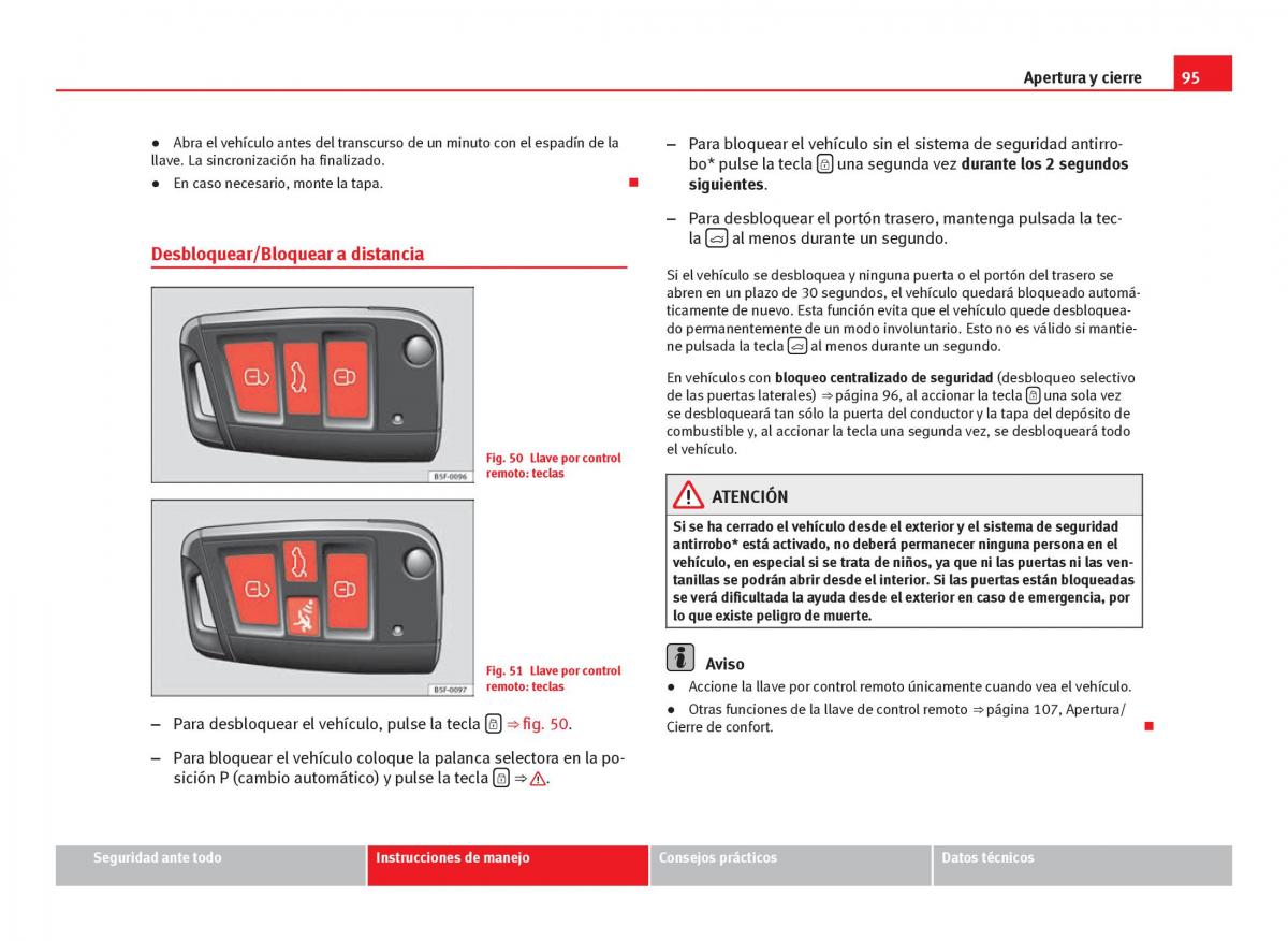 Seat Leon III 3 manual del propietario / page 97