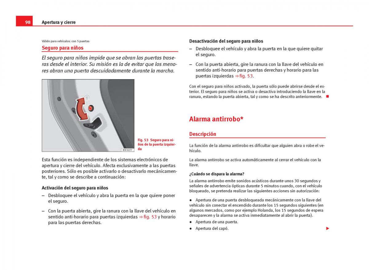 Seat Leon III 3 manual del propietario / page 100