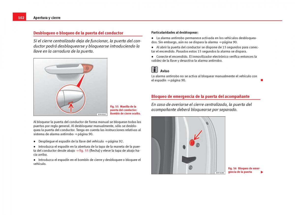 Seat Leon III 3 manual del propietario / page 104