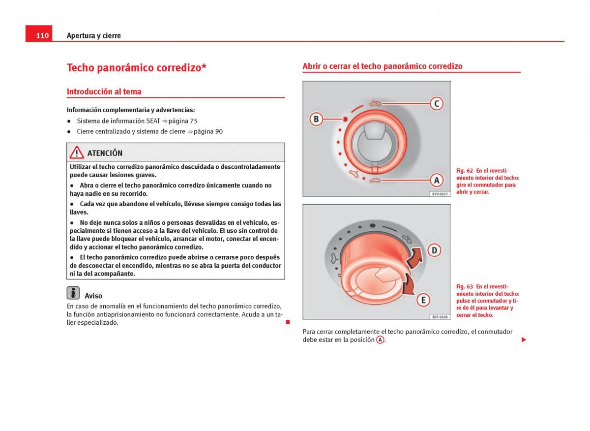 Seat Leon III 3 manual del propietario / page 112