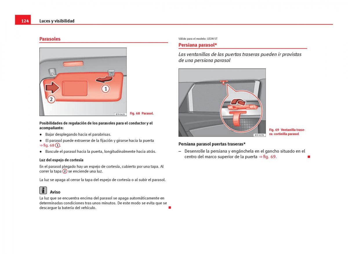 Seat Leon III 3 manual del propietario / page 126