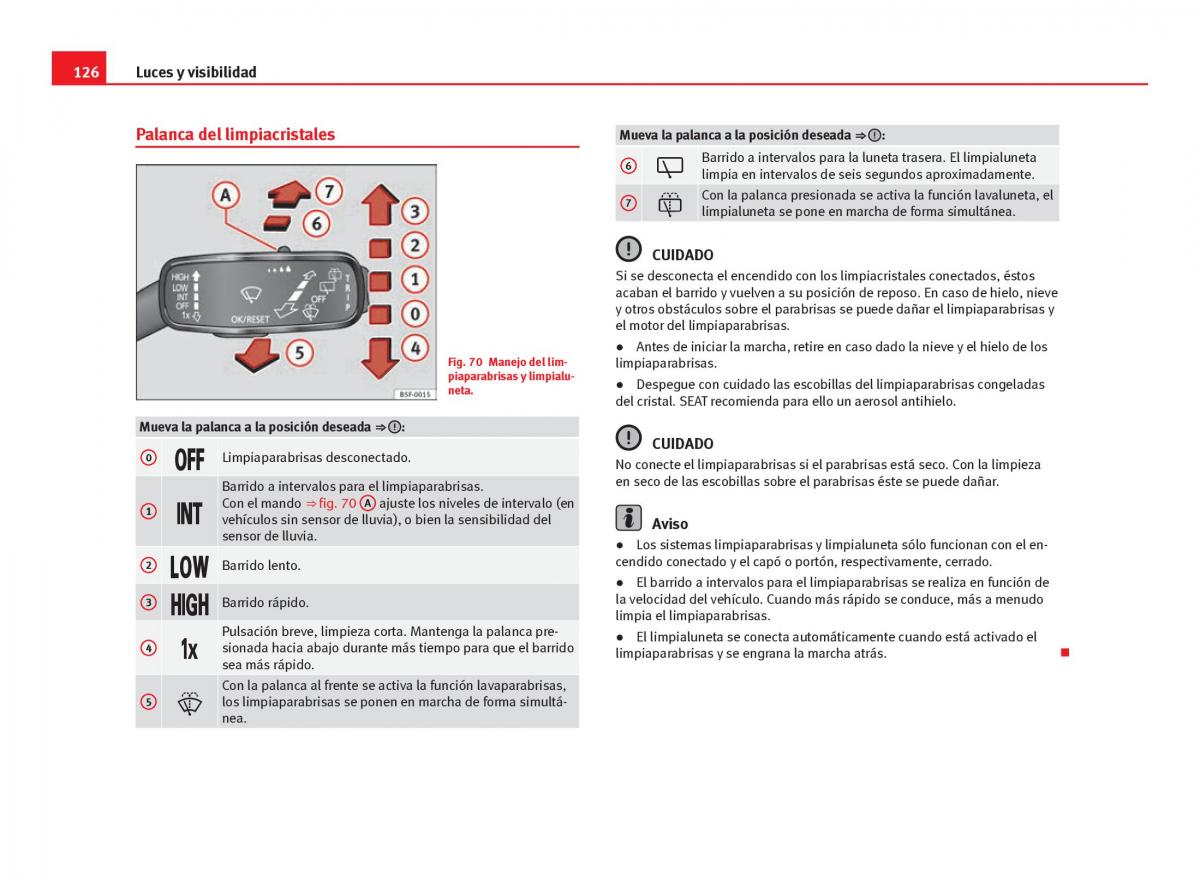 Seat Leon III 3 manual del propietario / page 128