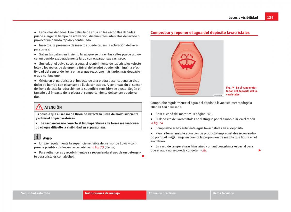 Seat Leon III 3 manual del propietario / page 131