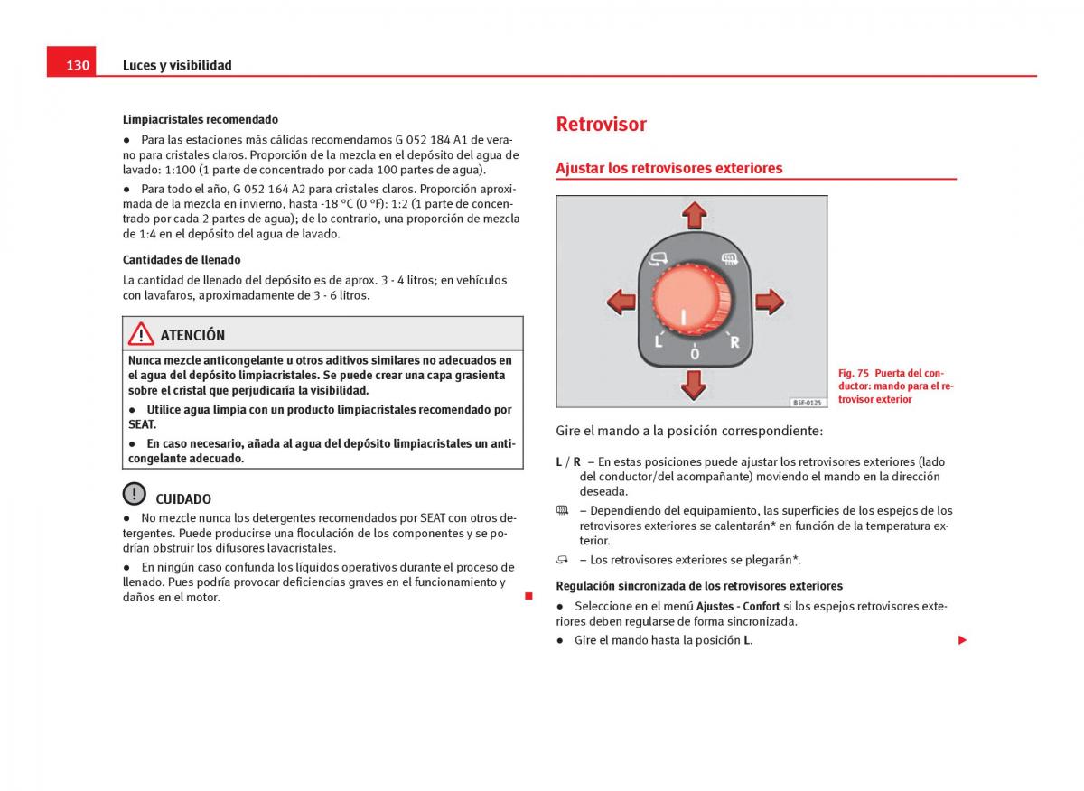 Seat Leon III 3 manual del propietario / page 132