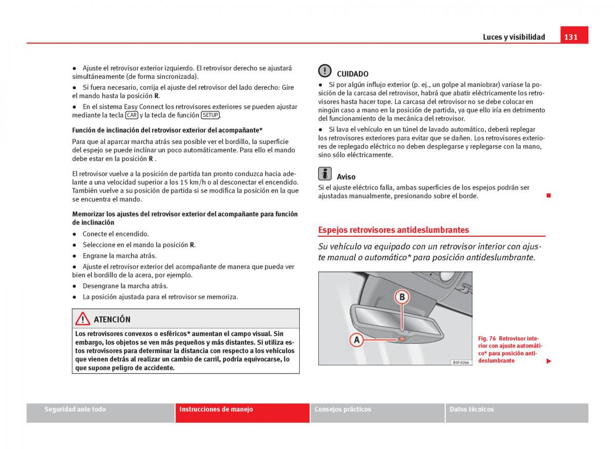 Seat Leon III 3 manual del propietario / page 133