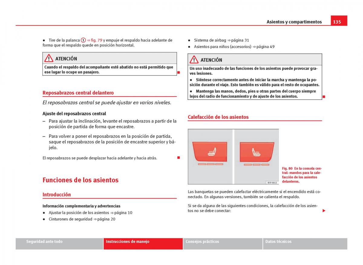 Seat Leon III 3 manual del propietario / page 137