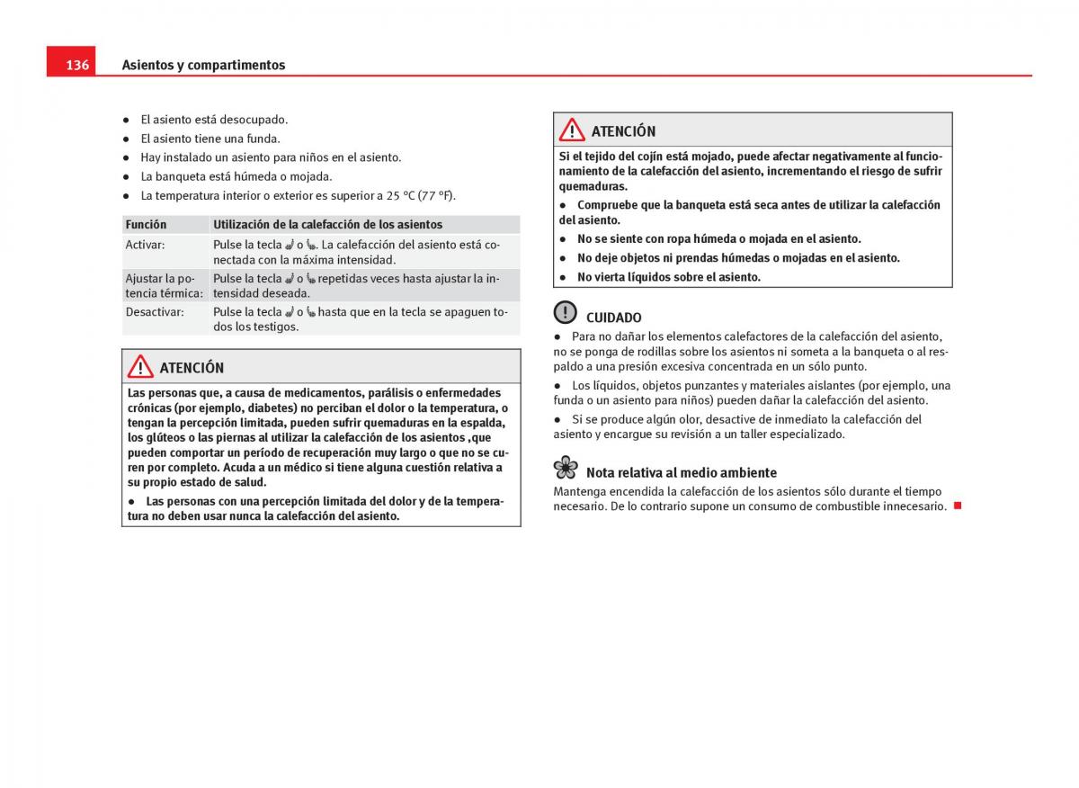 Seat Leon III 3 manual del propietario / page 138