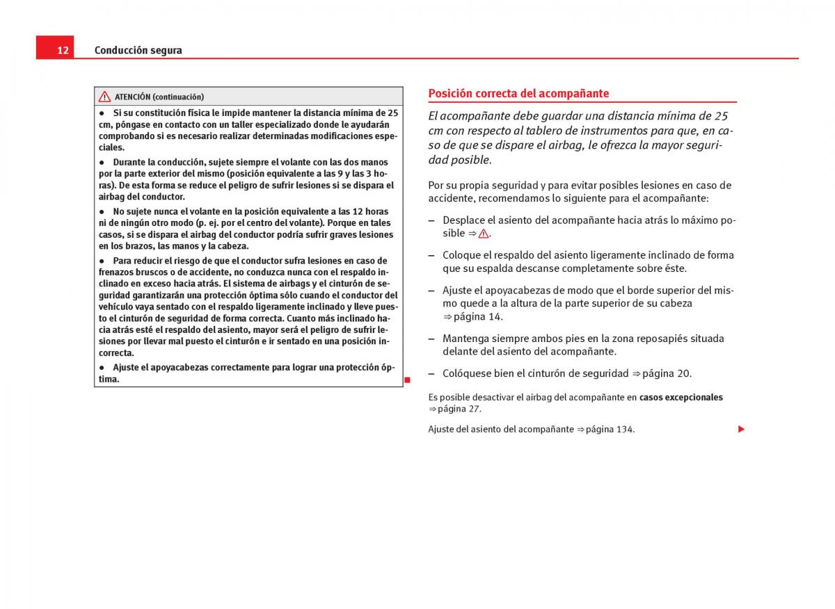 Seat Leon III 3 manual del propietario / page 14