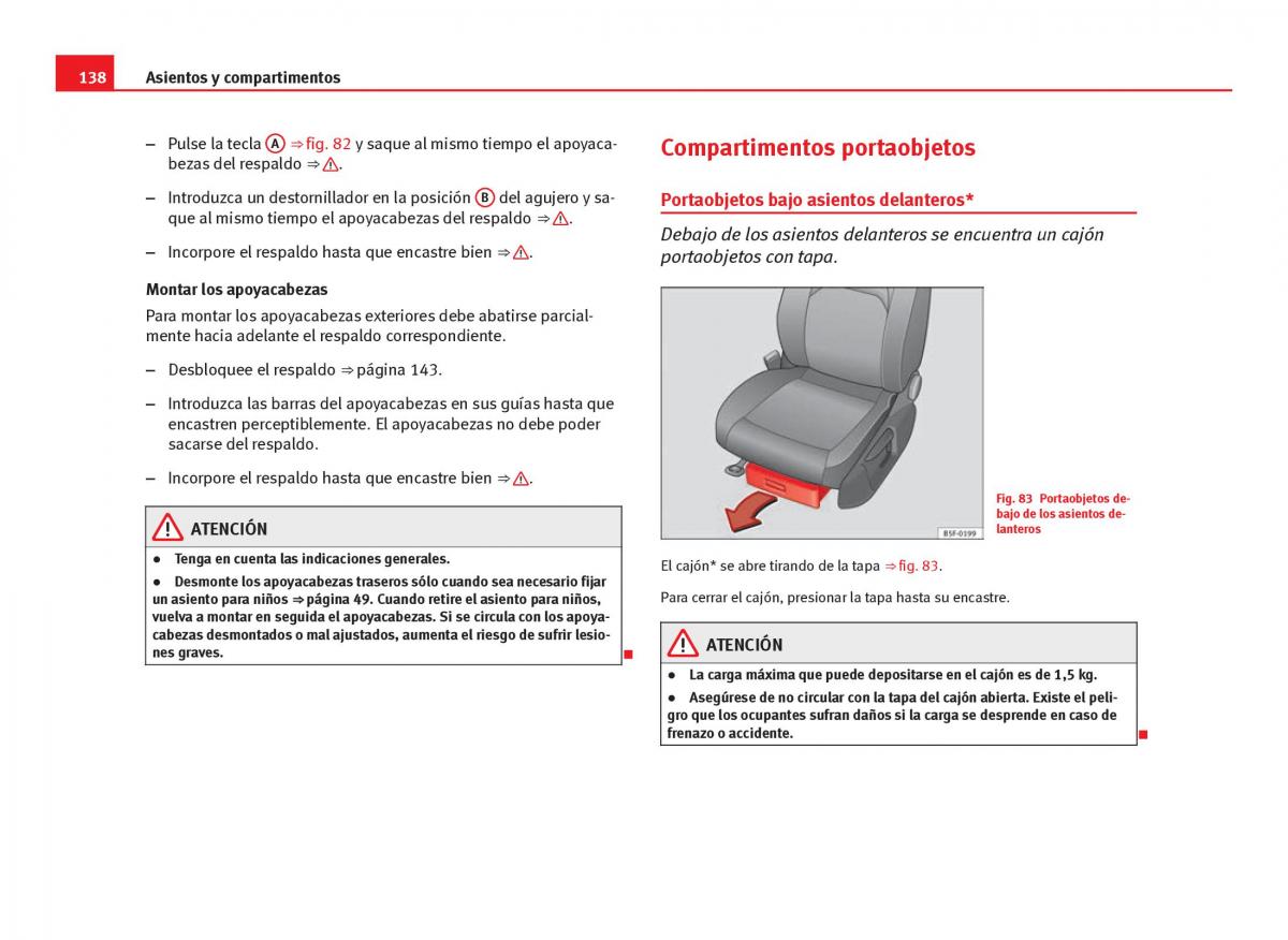 Seat Leon III 3 manual del propietario / page 140