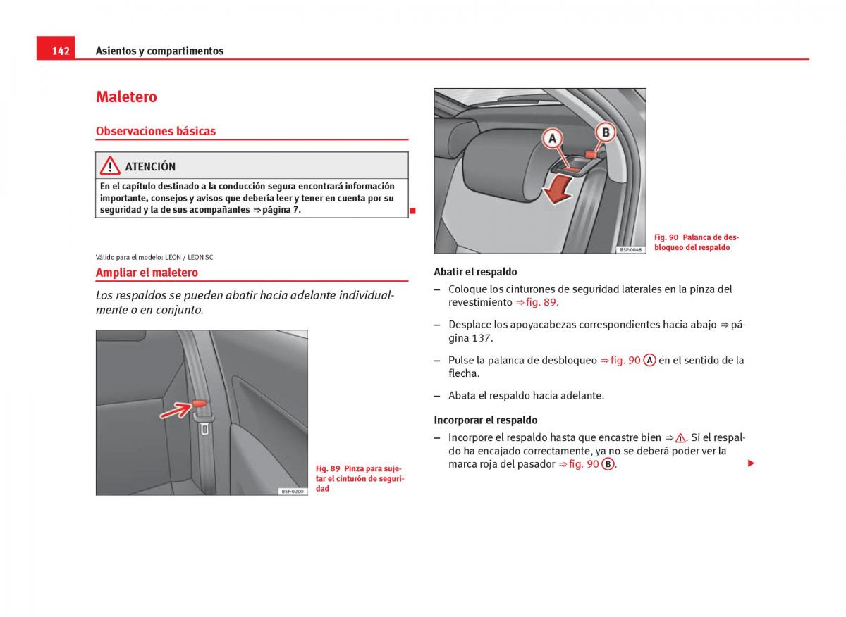 Seat Leon III 3 manual del propietario / page 144