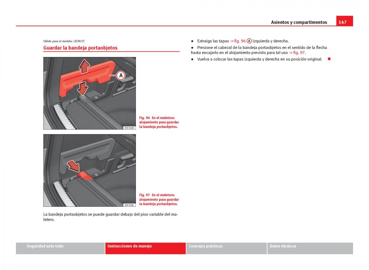 Seat Leon III 3 manual del propietario / page 149