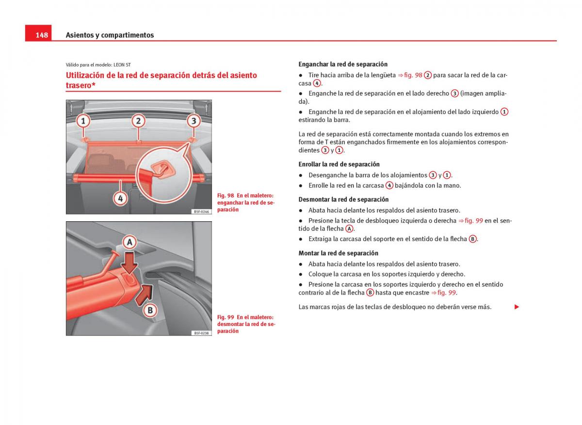 Seat Leon III 3 manual del propietario / page 150