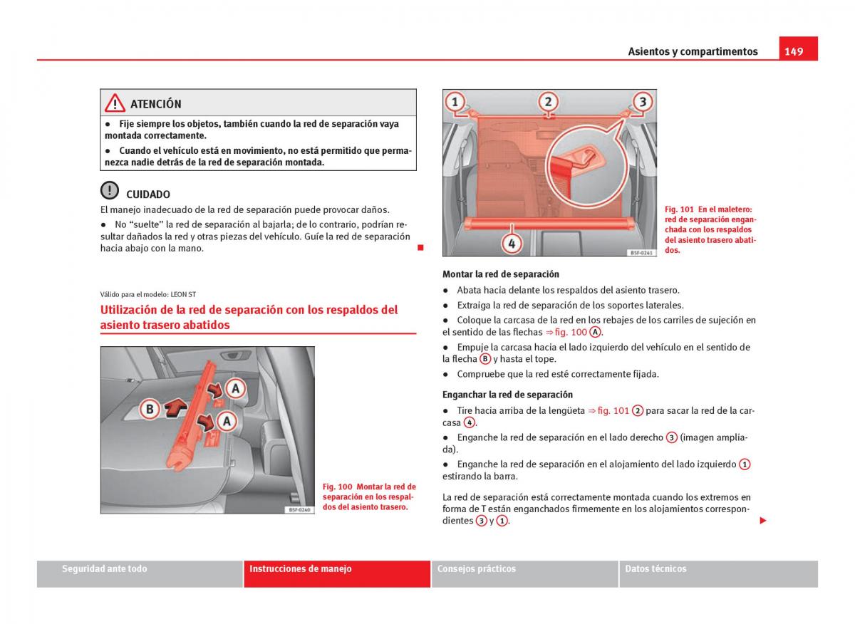 Seat Leon III 3 manual del propietario / page 151