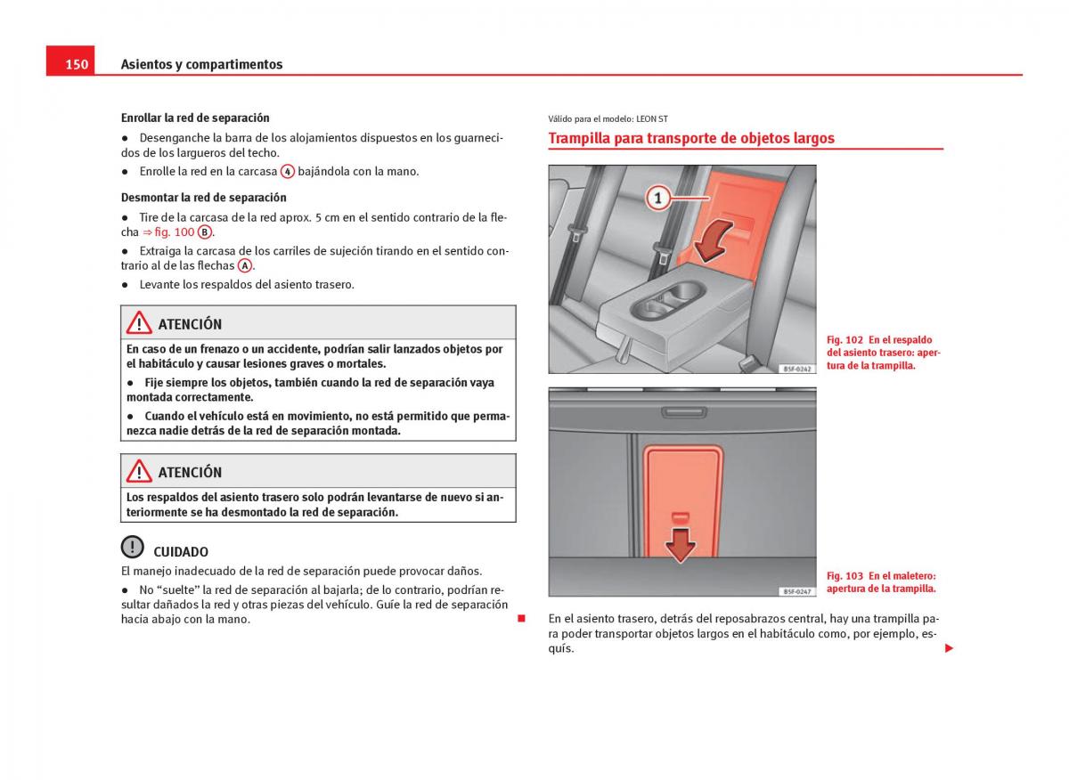 Seat Leon III 3 manual del propietario / page 152