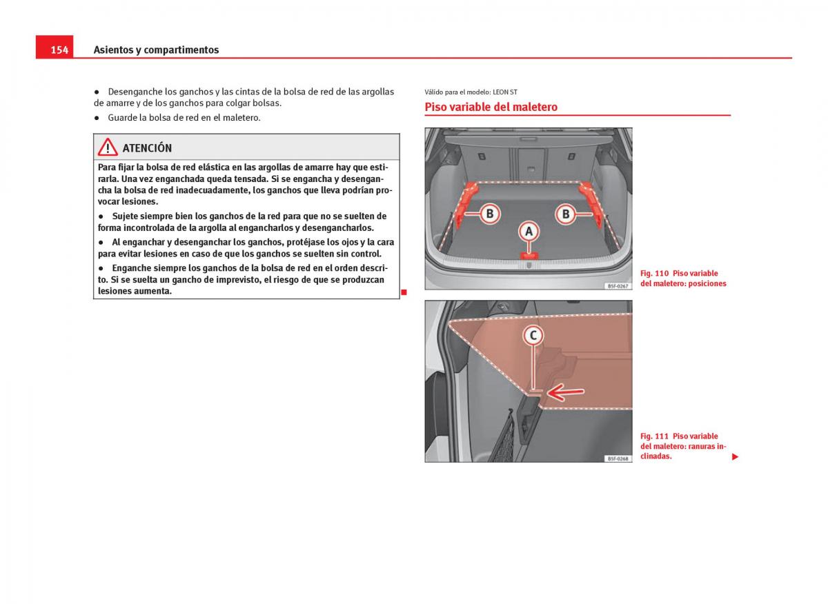 Seat Leon III 3 manual del propietario / page 156