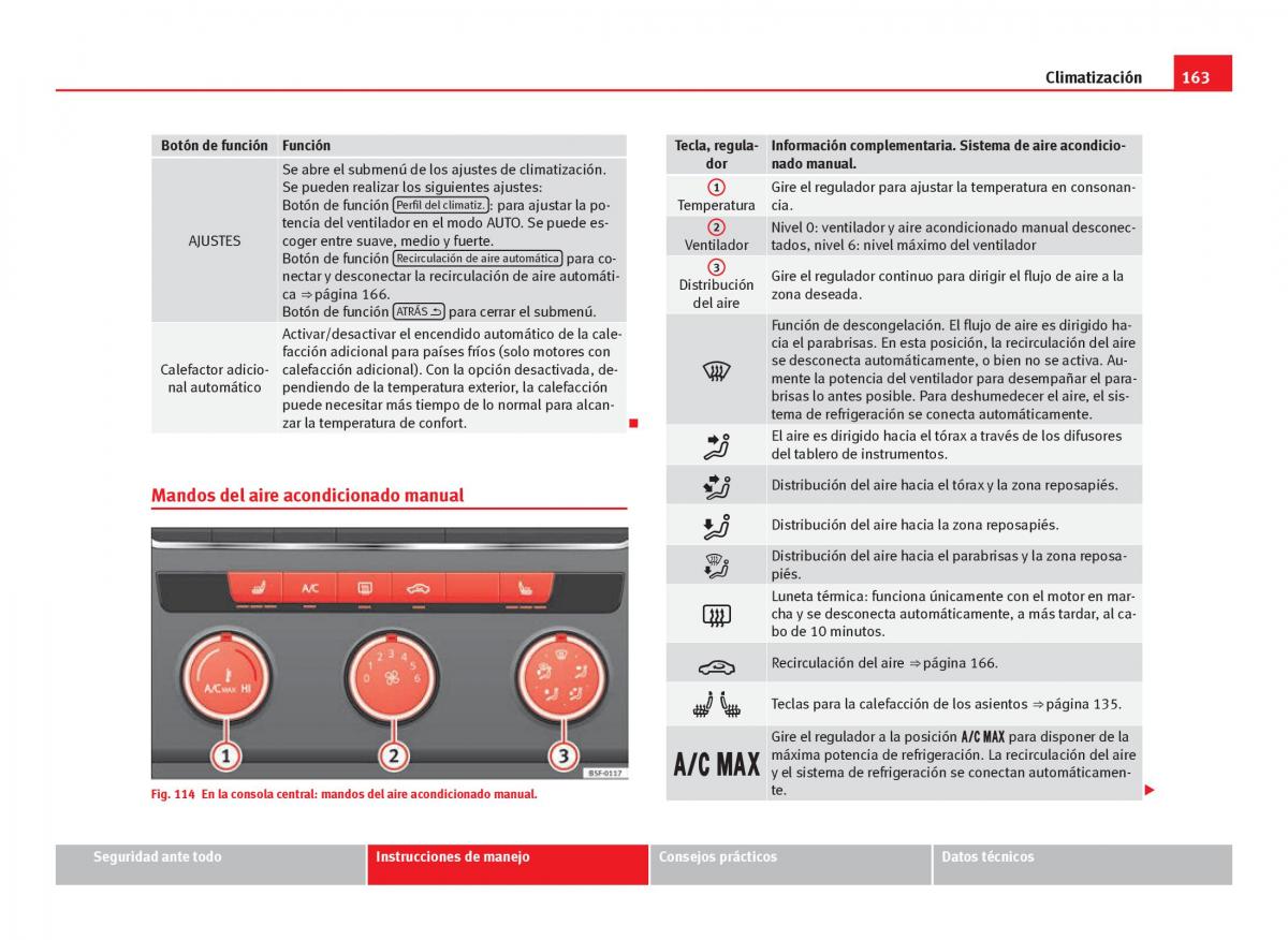 Seat Leon III 3 manual del propietario / page 165