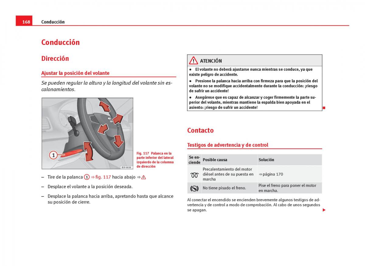 Seat Leon III 3 manual del propietario / page 170