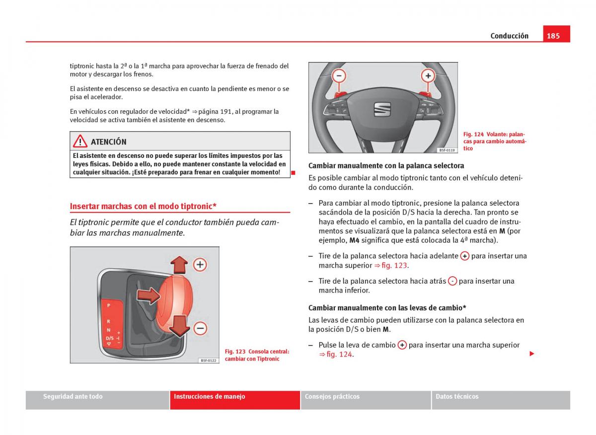 Seat Leon III 3 manual del propietario / page 187