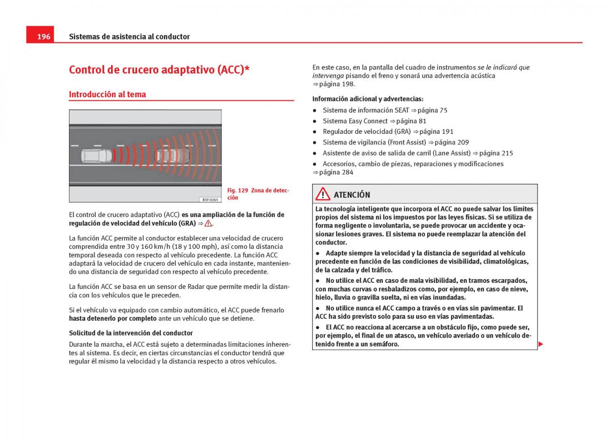 Seat Leon III 3 manual del propietario / page 198