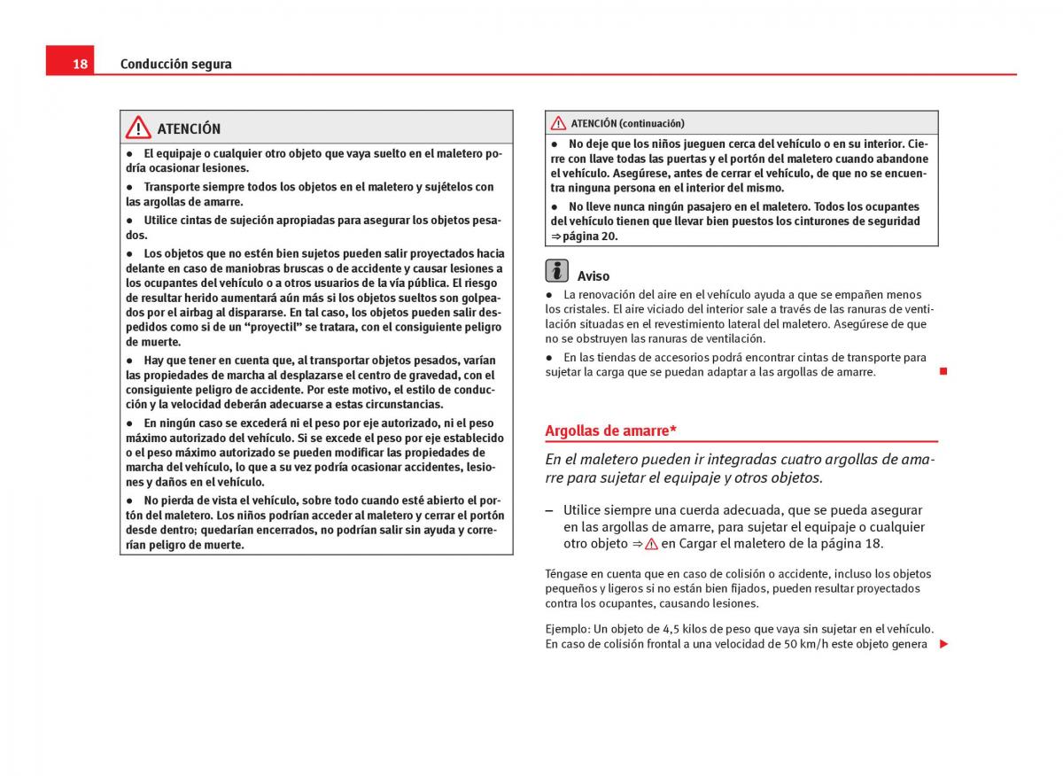 Seat Leon III 3 manual del propietario / page 20