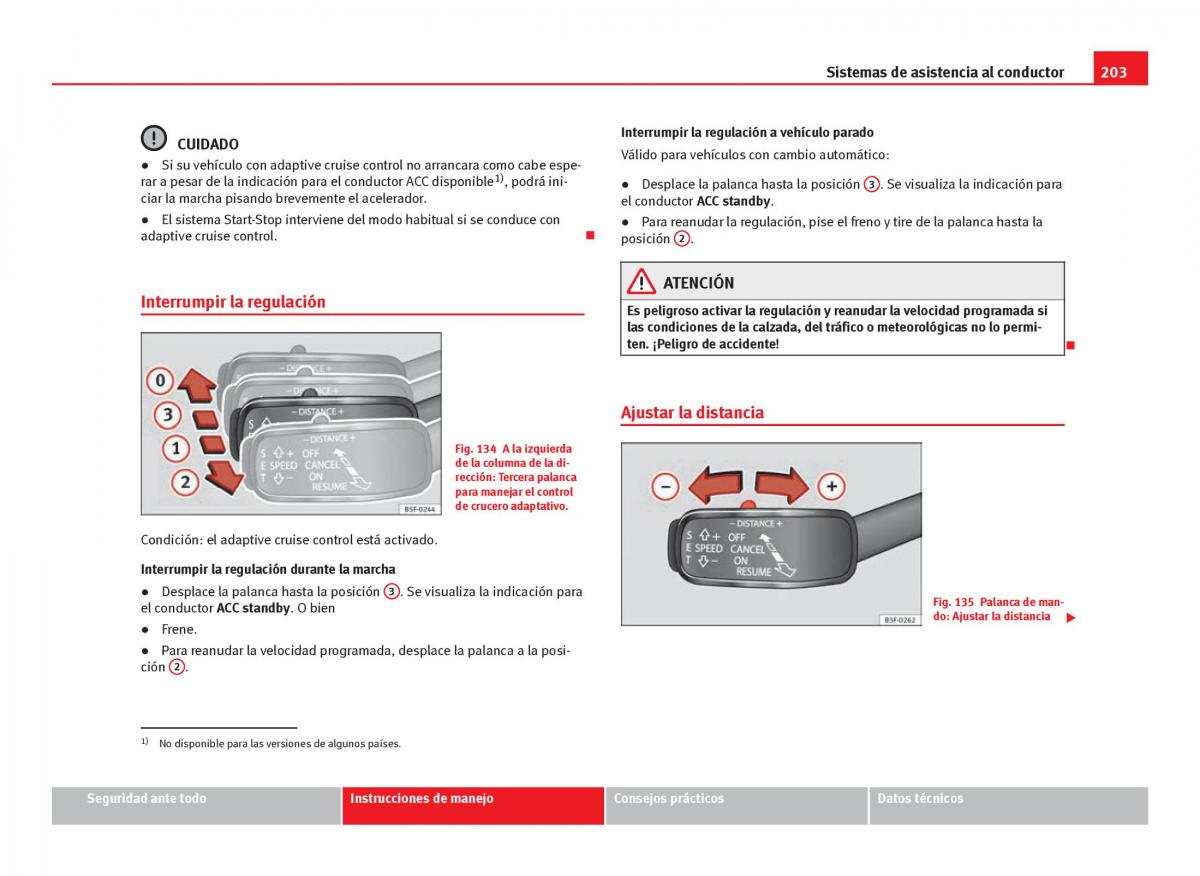 Seat Leon III 3 manual del propietario / page 205