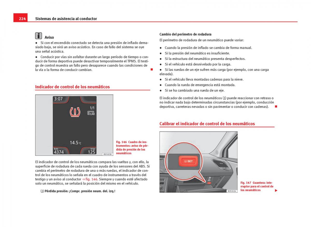 Seat Leon III 3 manual del propietario / page 226