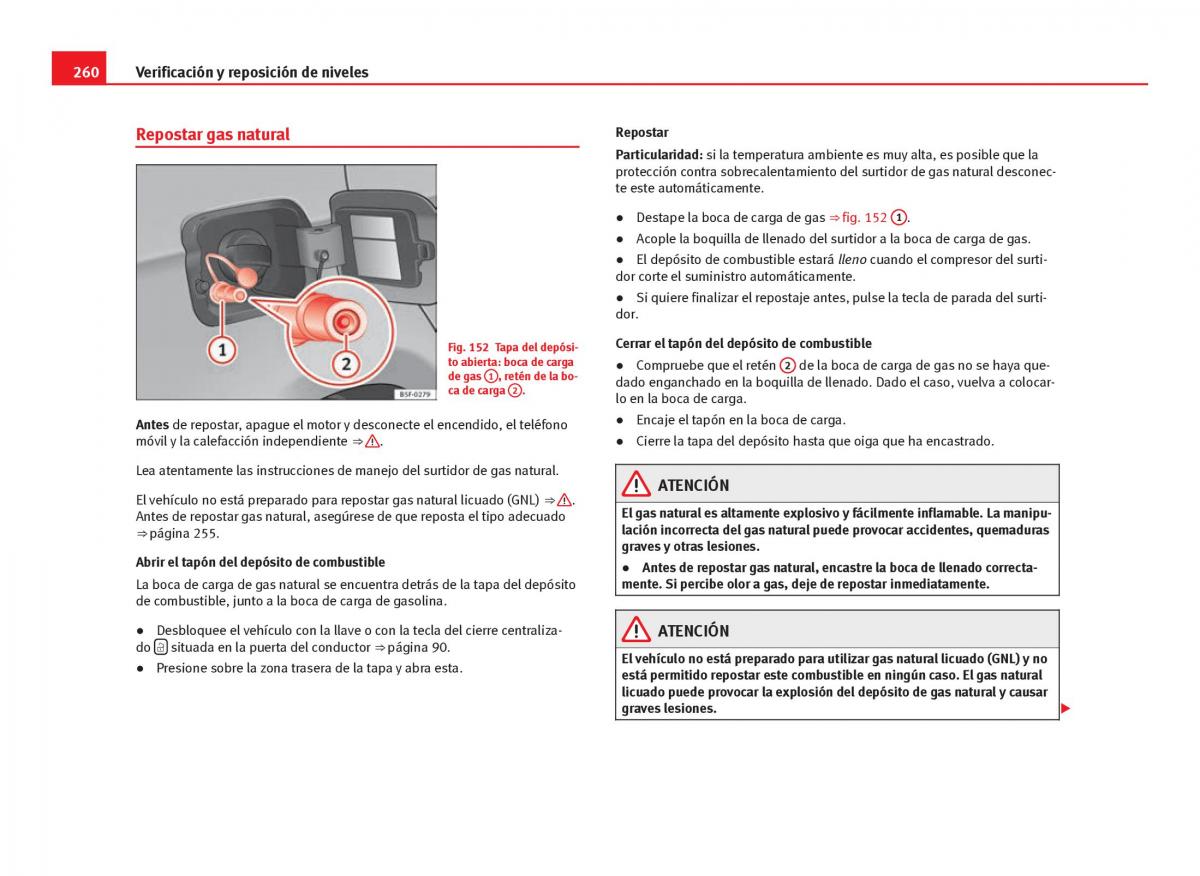 Seat Leon III 3 manual del propietario / page 262