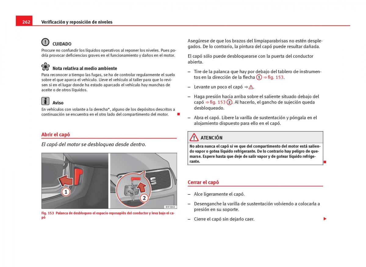 Seat Leon III 3 manual del propietario / page 264