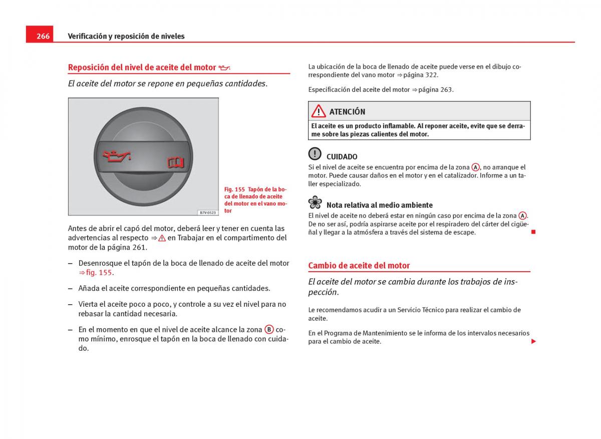 Seat Leon III 3 manual del propietario / page 268