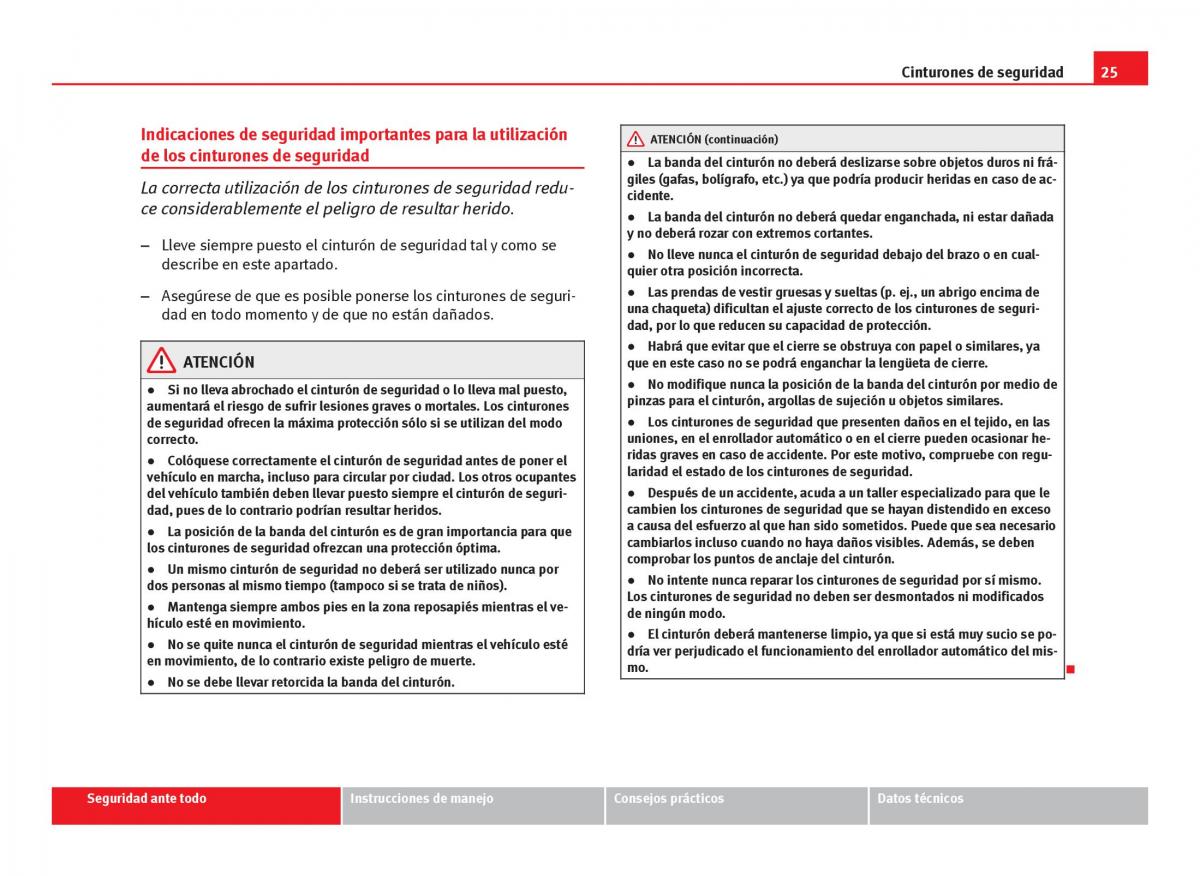 Seat Leon III 3 manual del propietario / page 27