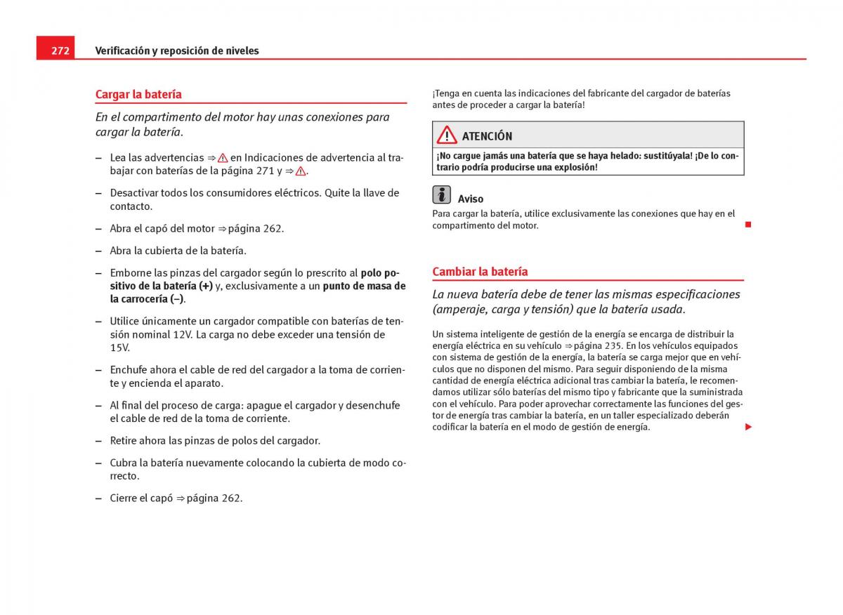 Seat Leon III 3 manual del propietario / page 274