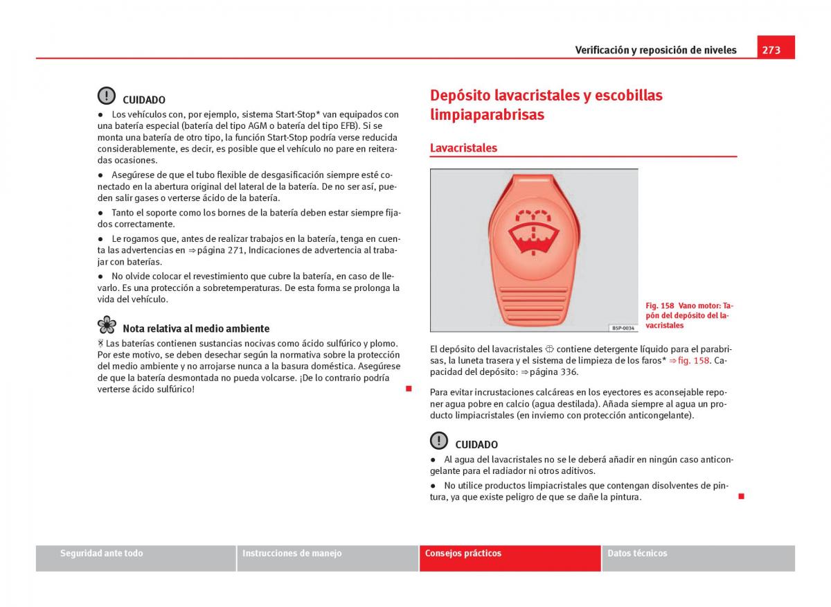 Seat Leon III 3 manual del propietario / page 275