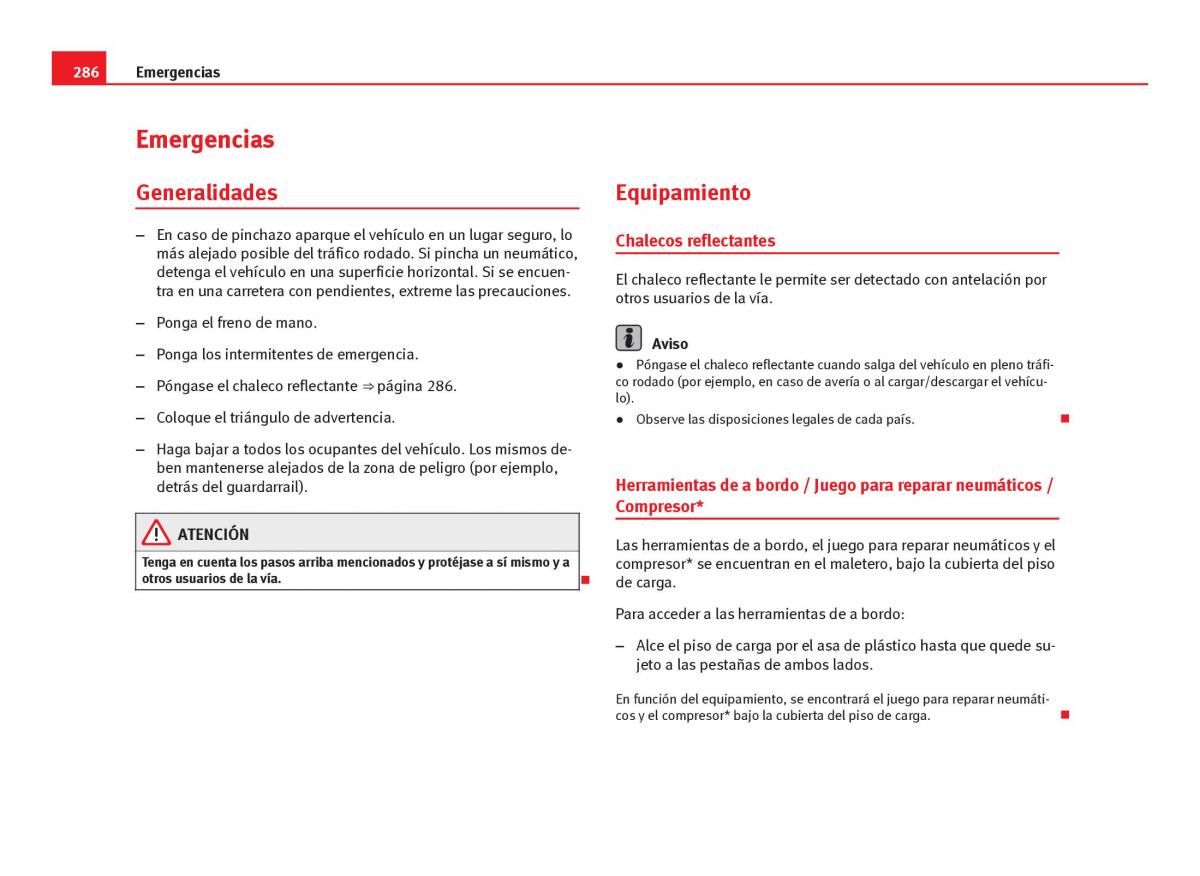 Seat Leon III 3 manual del propietario / page 288