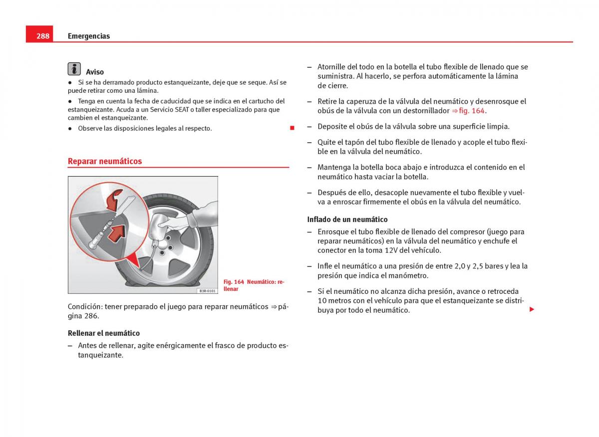 Seat Leon III 3 manual del propietario / page 290