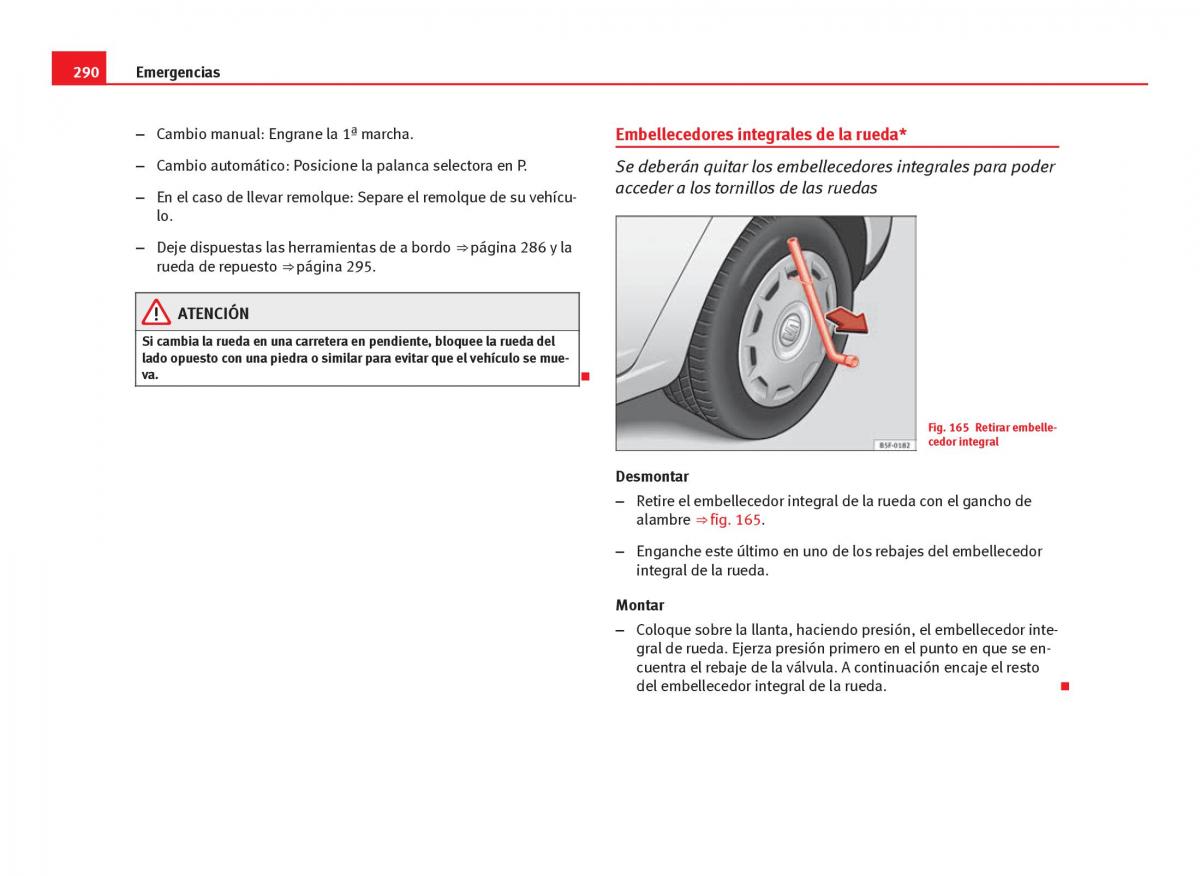 Seat Leon III 3 manual del propietario / page 292