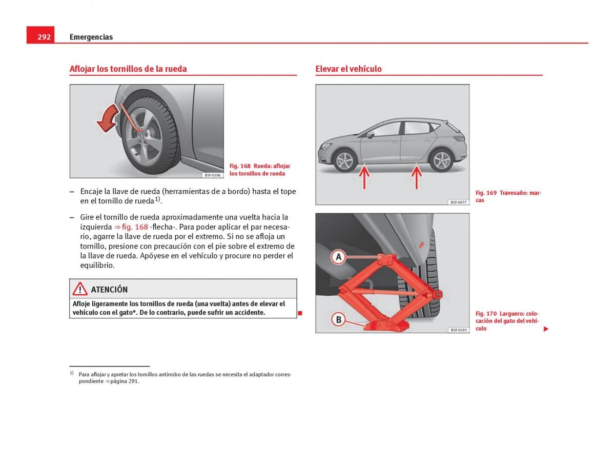 Seat Leon III 3 manual del propietario / page 294