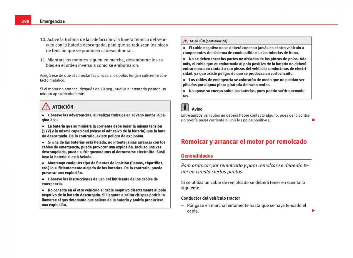 Seat Leon III 3 manual del propietario / page 300