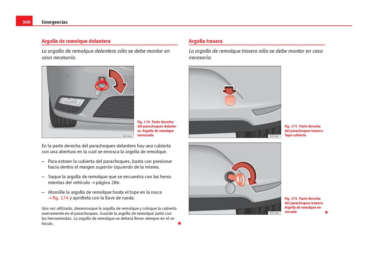 Seat Leon III 3 manual del propietario / page 302