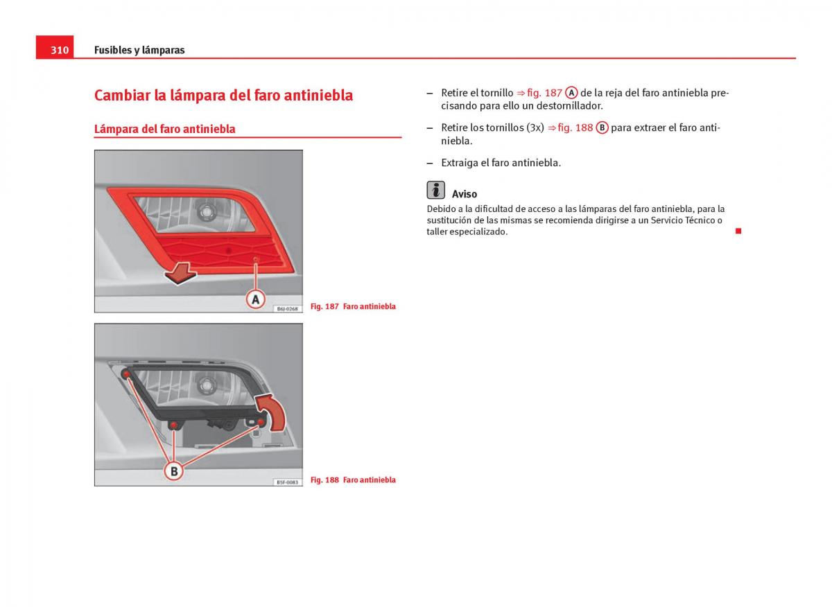 Seat Leon III 3 manual del propietario / page 312