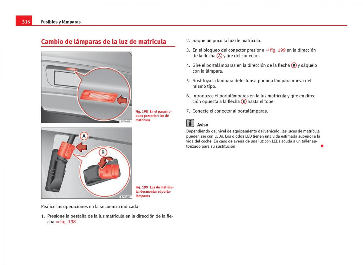 Seat Leon III 3 manual del propietario / page 318