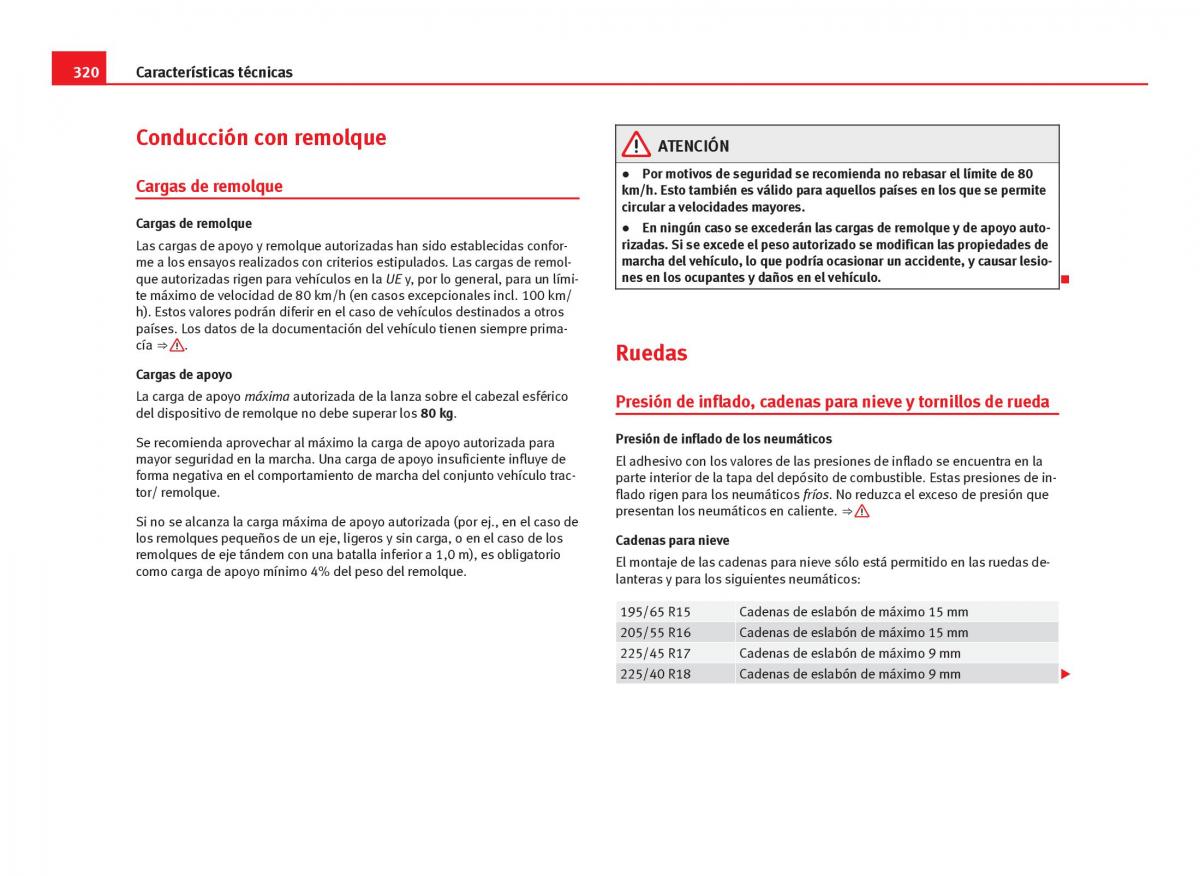 Seat Leon III 3 manual del propietario / page 322