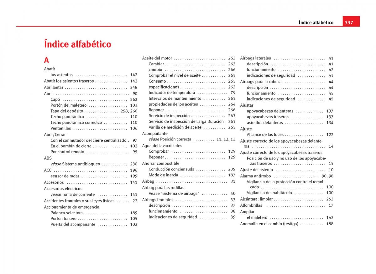 Seat Leon III 3 manual del propietario / page 339