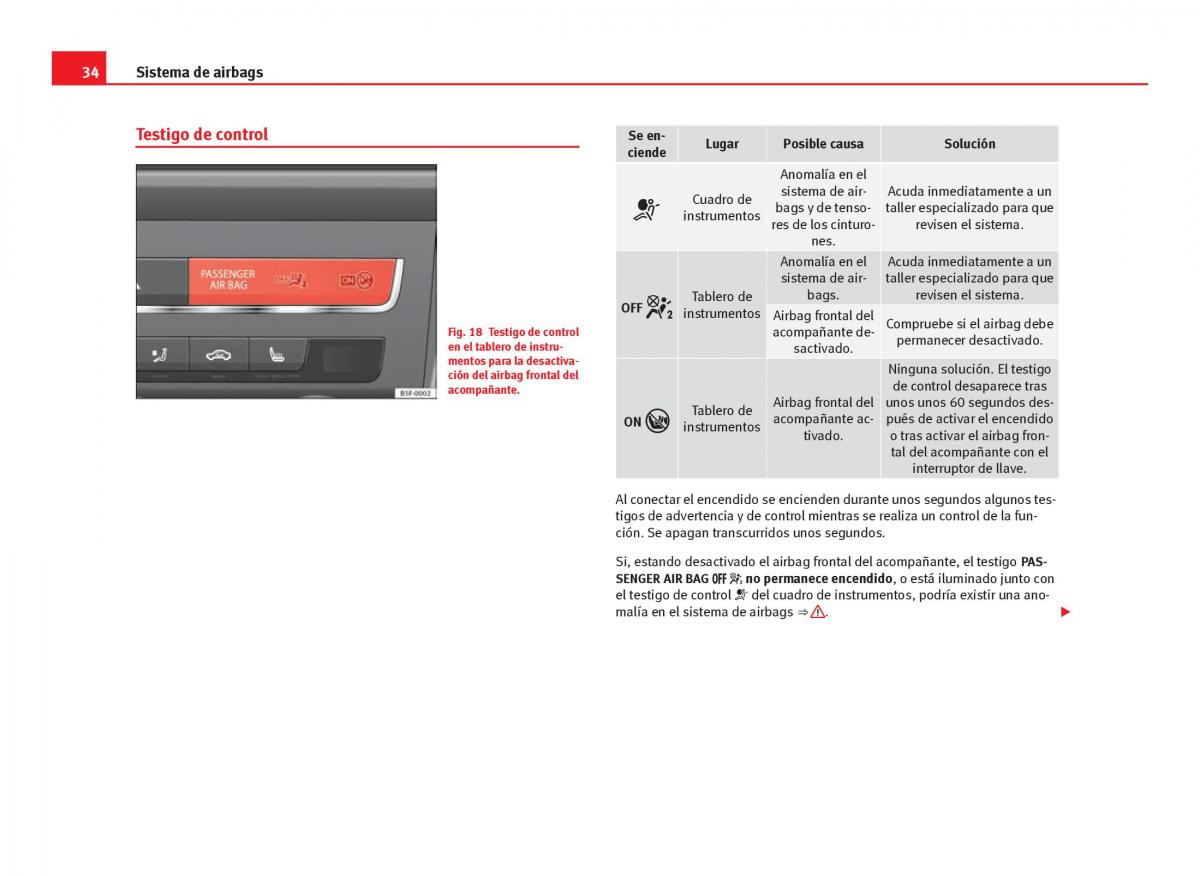 Seat Leon III 3 manual del propietario / page 36