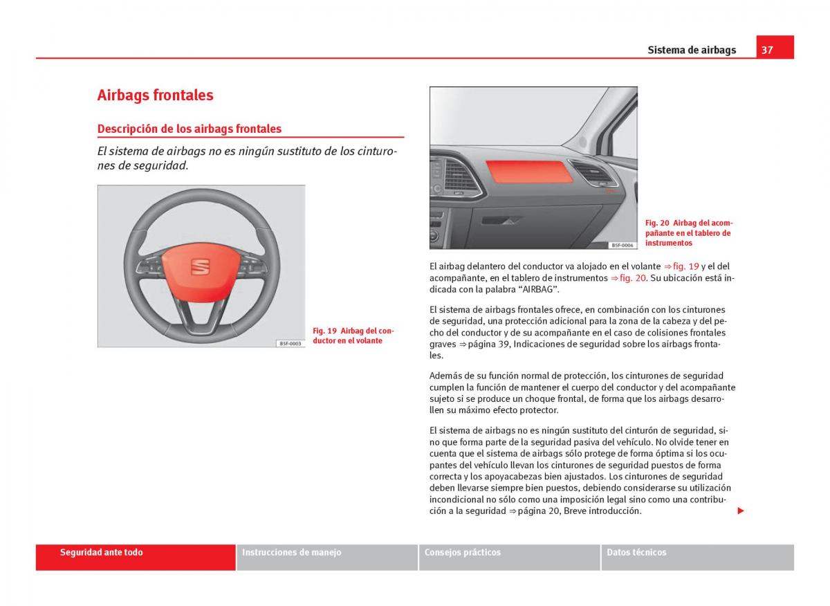 Seat Leon III 3 manual del propietario / page 39