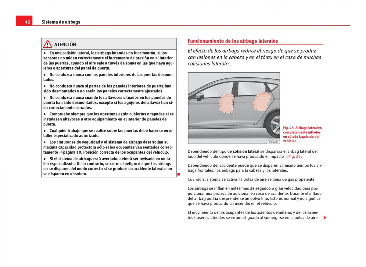 Seat Leon III 3 manual del propietario / page 44