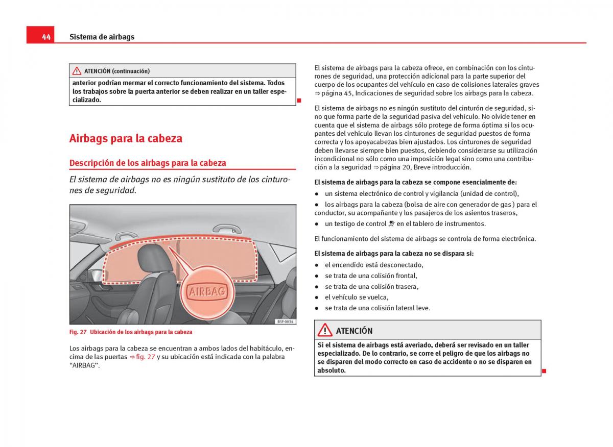 Seat Leon III 3 manual del propietario / page 46