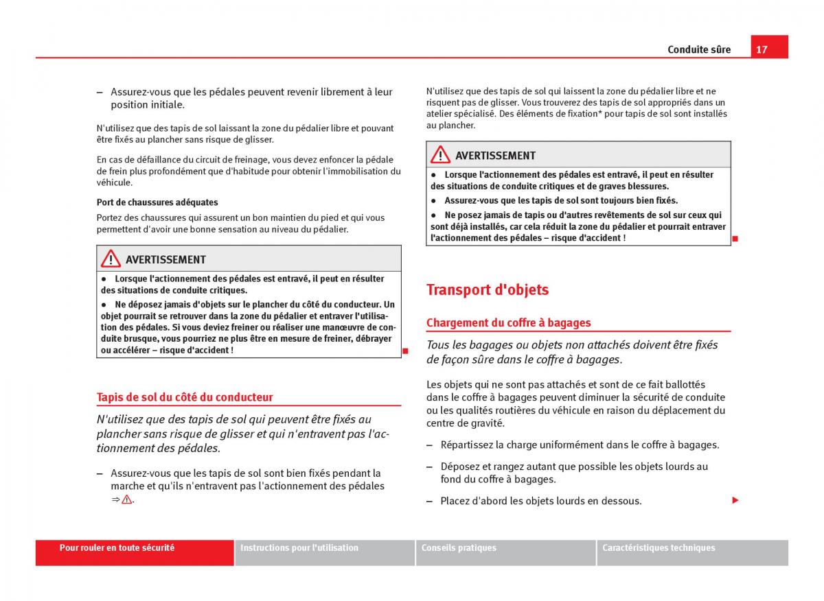 Seat Leon III 3 manuel du proprietaire / page 19