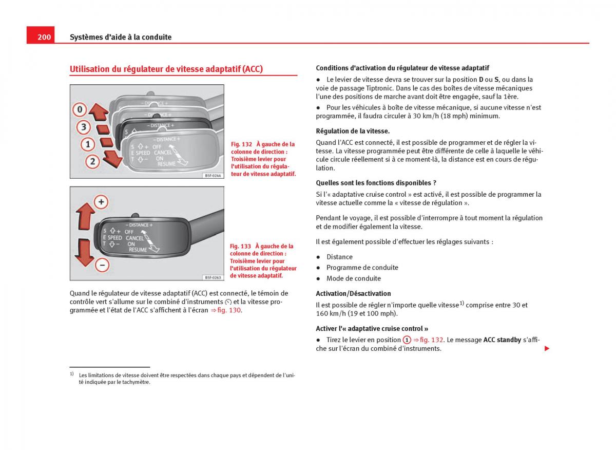 Seat Leon III 3 manuel du proprietaire / page 202